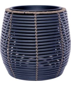 Pukupods WICKER D28x26cm, melns/bruns Interjera un Dizaina priekšmeti