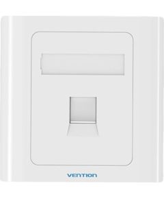 1-Port Keystone Wall Plate 86 Type Vention IFAW0 White