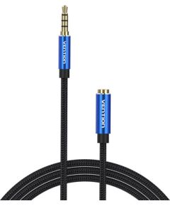 TRRS 3.5mm Male to 3.5mm Female Audio Extender 1.5m Vention BHCLG Blue