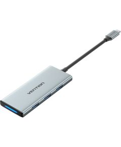 USB-C to HDMI, 3x USB 3.0, SD, TF, PD Hub Vention TOPHB 0.15m Gray