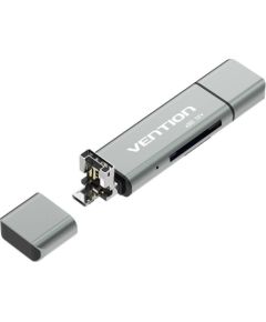 Multifunctional USB2.0 Card Reader Vention CCJH0 Gray