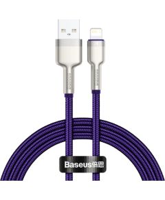 USB cable for Lightning Baseus Cafule, 2.4A, 1m (purple)
