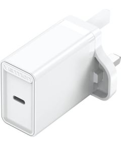 USB-C Wall Charger Vention FADW0-UK (20 W) UK White