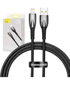 USB cable for Lightning Baseus Glimmer Series, 2.4A, 1m (Black)