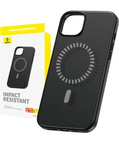 Magnetic Phone Case for iPhone 15 ProMax Baseus Fauxther Series (Black)