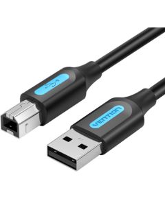 USB 2.0 A to B cable Vention COQBJ 8m Black PVC