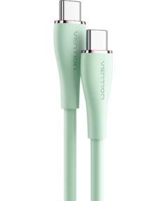 USB-C 2.0 to USB-C 5A Cable Vention TAWGG 1.5m Light Green Silicone