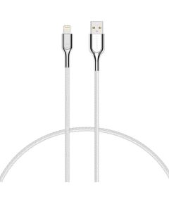 Cable Lightning to USB Cygnett Armoured 2.4A 12W 0,1m (white)