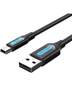 USB 2.0 A to Mini-B cable Vention COMBF 1m Black PVC