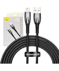 USB cable for Lightning Baseus Glimmer Series, 2.4A, 2m (Black)