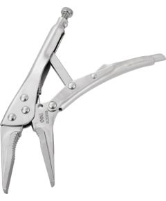 Long Nose Locking Pliers 9" Deli Tools EDL20015B (silver)