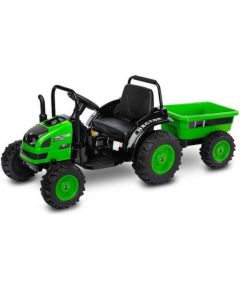 Toyz Traktor na akumulator z przyczepką Caretero Toyz Hector akumulatorowiec + pilot - zielony