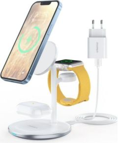 Choetech T585-F 3in1 inductive charging station iPhone 12/13, AirPods Pro, Apple Watch  White