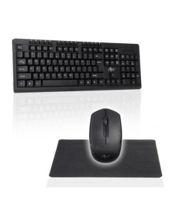 ART Wireless Set Keyboard + Mouse AK-48A USB + mouse pad