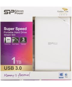 Silicon Power Stream S03 1TB, белый