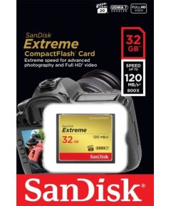 SanDisk atmiņas karte CF 32GB Extreme 120MB/s