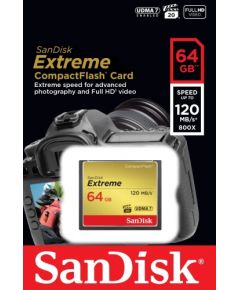 Sandisk atmiņas karte CF 64GB Extreme 120MB/s