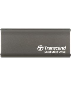 External SSD TRANSCEND ESD265C 500GB USB-C 3D NAND Write speed 950 MBytes/sec Read speed 1050 MBytes/sec TS500GESD265C