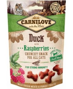 CARNILOVE Crunchy Snack Duck & Raspberries - Cat treat with duck and raspberries - 50 g