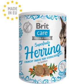 BRIT Care Cat Snack Superfruits Herring - cat treat - 100 g