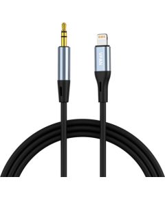 Cable Vipfan L05 Lightning to mini jack 3.5mm AUX, 1m (gray)