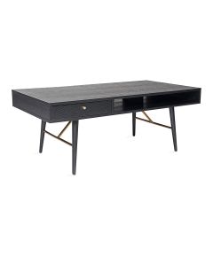 Журнальный столик LUXEMBOURG 115x60xH45см, черный / медь Журнальные и сервировочные столы