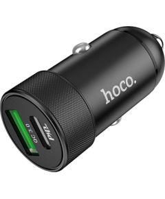 HOCO car charger Power Delivery PD20W + USB QC3.0 Z32B black