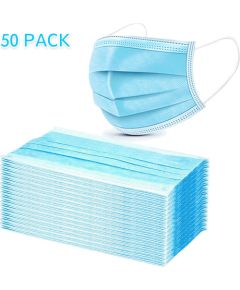 Face / respiratory mask 3 layer/ply with earloop 50pcs package