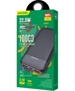 KAKUSIGA KSC-887 power bank 10000mAh | 2 x USB | 22.5W черный