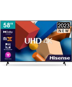 Hisense 58A6K, LED TV (147 cm (58 inches), black, triple tuner, UltraHD/4K, HDR)