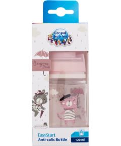 Canpol Bonjour Paris / Easy Start Anti-Colic Bottle 120ml Pink 0m+