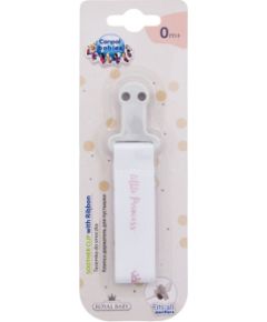 Canpol Royal Baby / Soother Clip With Ribbon 1pc Little Princess