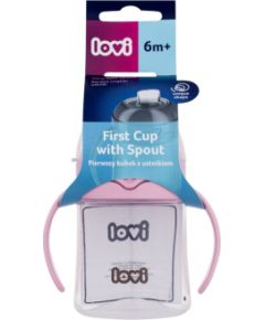Lovi First Cup / With Spout 150ml Pink 6m+