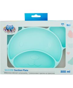 Canpol Silicone / Suction Plate 500ml Turquoise