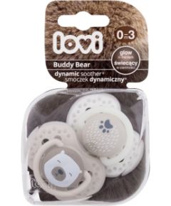 Lovi Buddy Bear / Dynamic Soother 2pc 0-3m