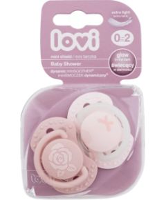 Lovi Baby Shower / Dynamic miniSoother 2pc Girl 0-2m