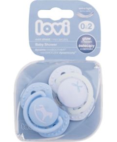 Lovi Baby Shower / Dynamic miniSoother 2pc Boy 0-2m