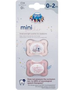 Canpol Sleepy Koala / Mini Soother 2pc Pink 0-2m