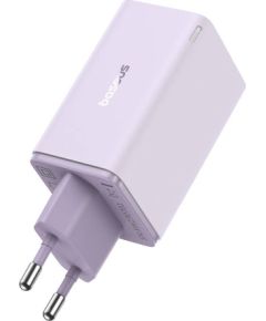 Baseus GAN6 Pro Fast Charger, 2xUSB-C + 2xUSB, 65W (purple)