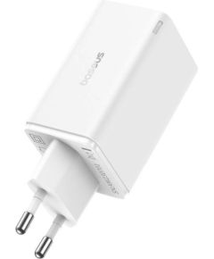 Baseus GAN6 Pro Fast Charger, 2xUSB-C + 2xUSB, 65W (white)