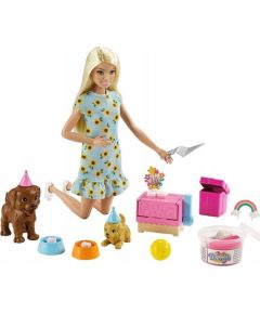 Mattel Lalka Barbie Barbie - Przyjęcie dla szczeniaczka (GXV75)