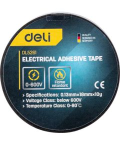 Electrical insulating tape Deli Tools EDL5261, 10m