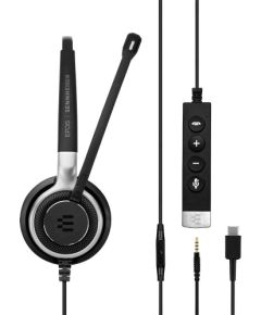 EPOS Sennheiser Headset Impact SC 635 USB-C 3,5mm USBC 3,5mm mono black silver (1000669)