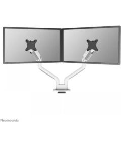 Newstar NEOMOUNTS SELECT DESK MOUNT, DOUBLE DISPLAY (TOPFIX CLAMP &GROMMET) WHITE