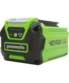 Akumulators Greenworks G40B25; 40 V; 2,5 Ah; Li-Ion