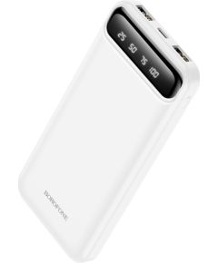 Внешний аккумулятор Power Bank Borofone BJ14 Type-C microUSB 2*USB (2A)  10000mAh белый