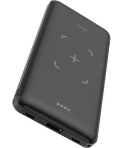 Wireless charging power bank Hoco J50 Micro USB, Lightning, Type-C, USB 10000mAh black