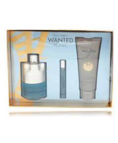 Azzaro Wanted Tonic komplekts vīriešiem (100 ml. EDT + 100 ml. šampūns + 6 ml. EDT) Dāvanu komplekti