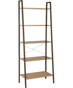 Plaukts SANCIA 64x34xH164cm, ozols/brūns