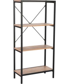 Plaukts LAVINA 60x30xH127,5cm, osis/melns